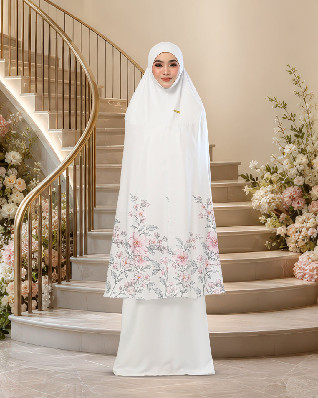 ZAHRA SOFEA IN WHITE