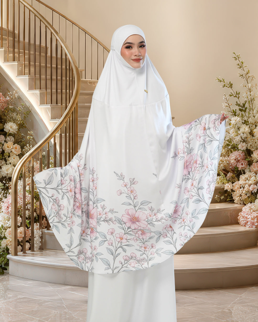 ZAHRA SOFEA IN WHITE
