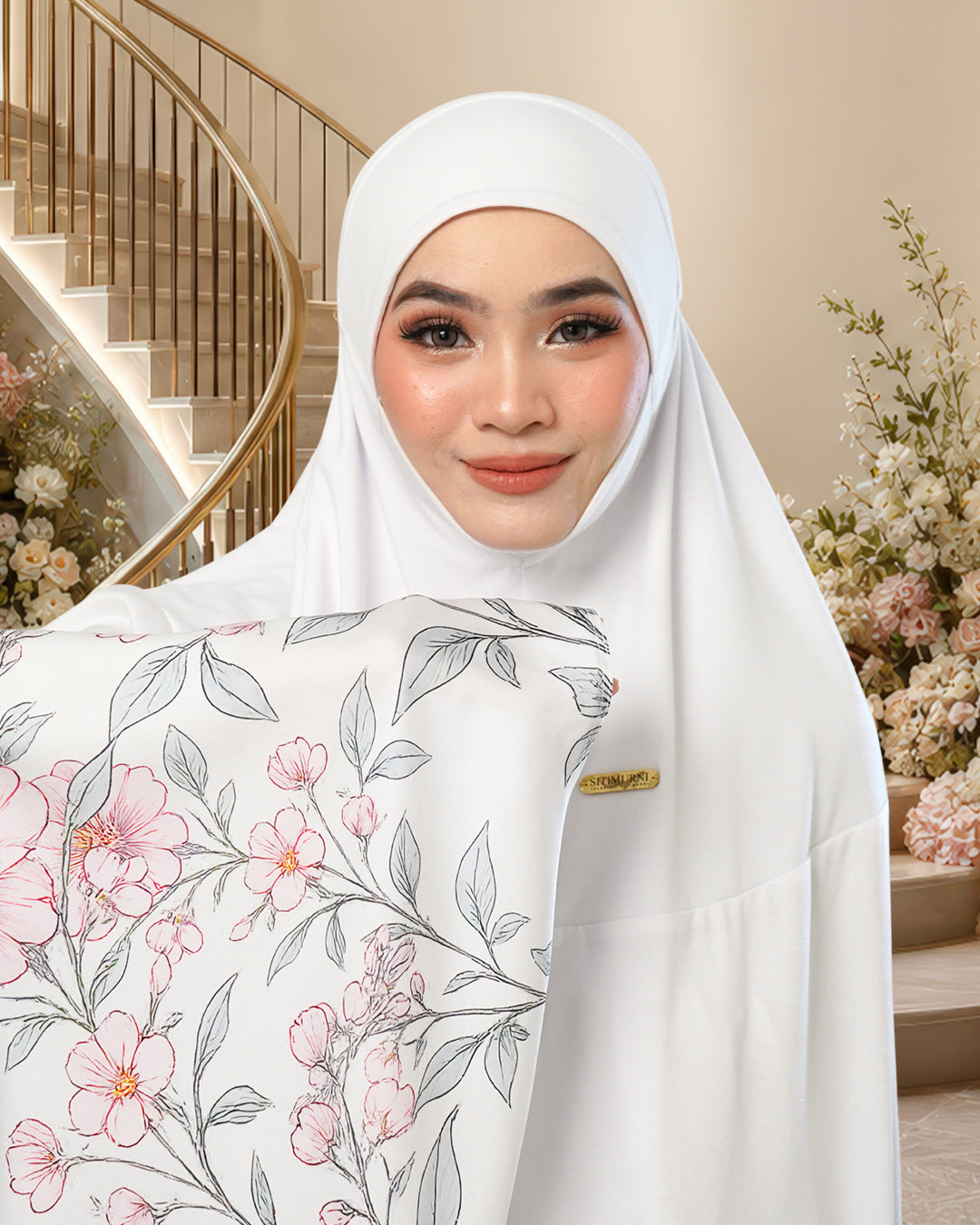 ZAHRA SOFEA IN WHITE