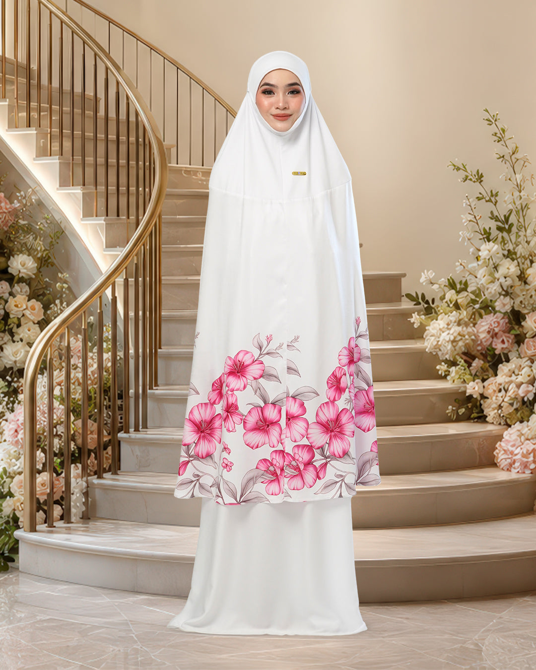 AINA HUMAIRA IN WHITE