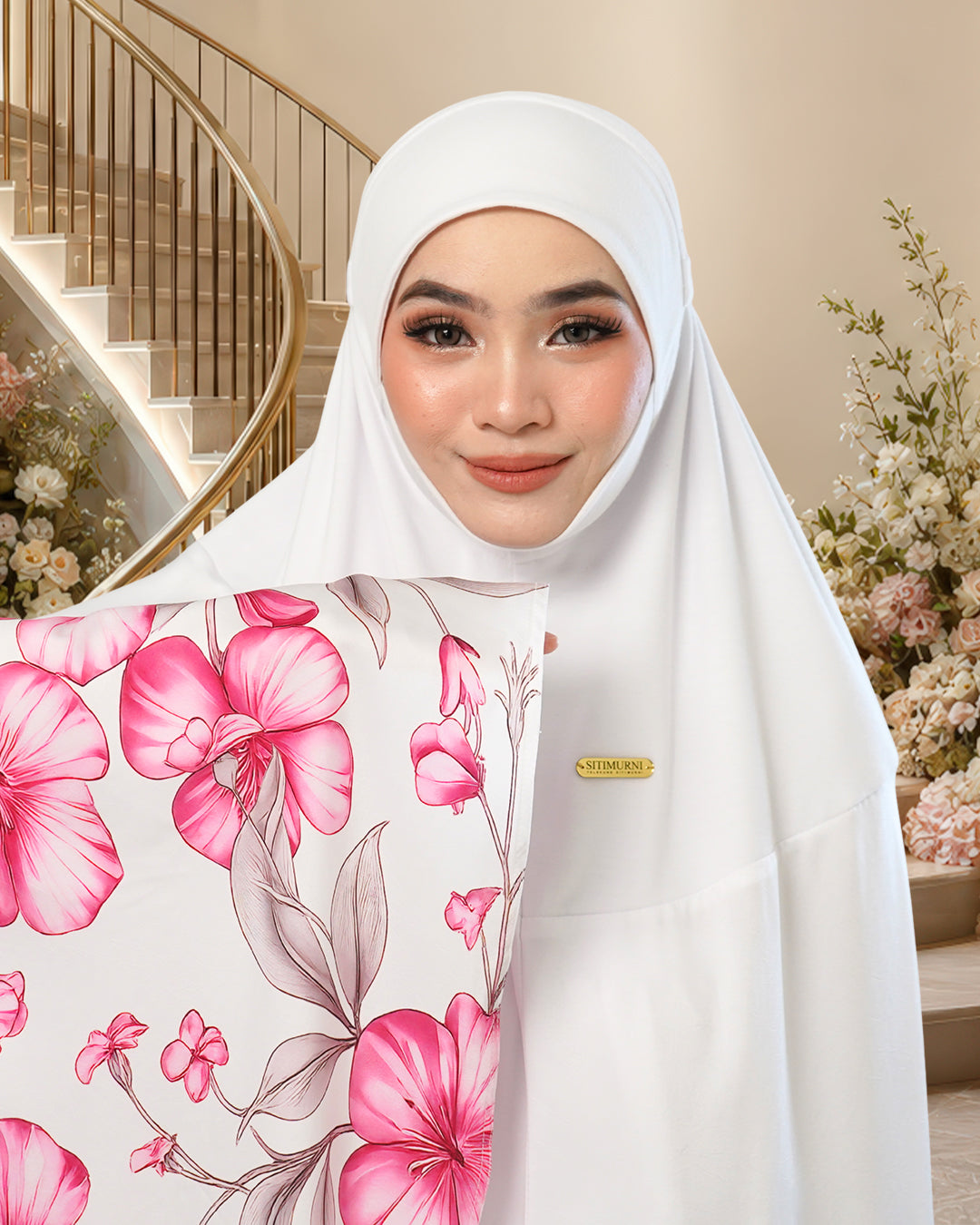 AINA HUMAIRA IN WHITE
