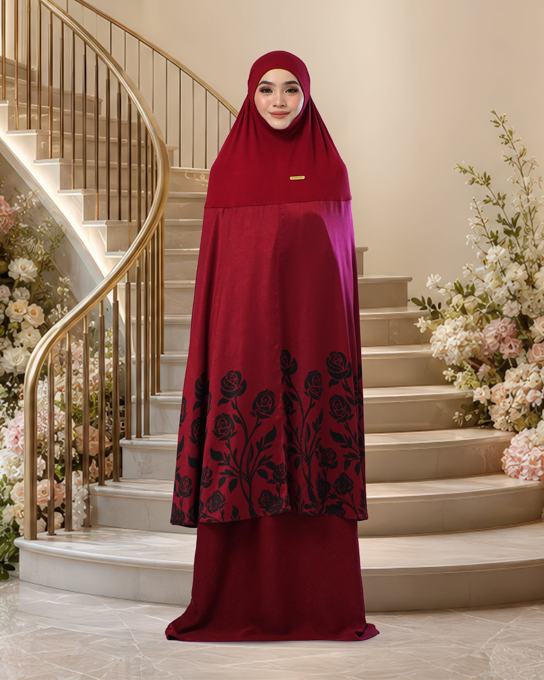 ALYA MARDHIAH IN DARK CHERRY