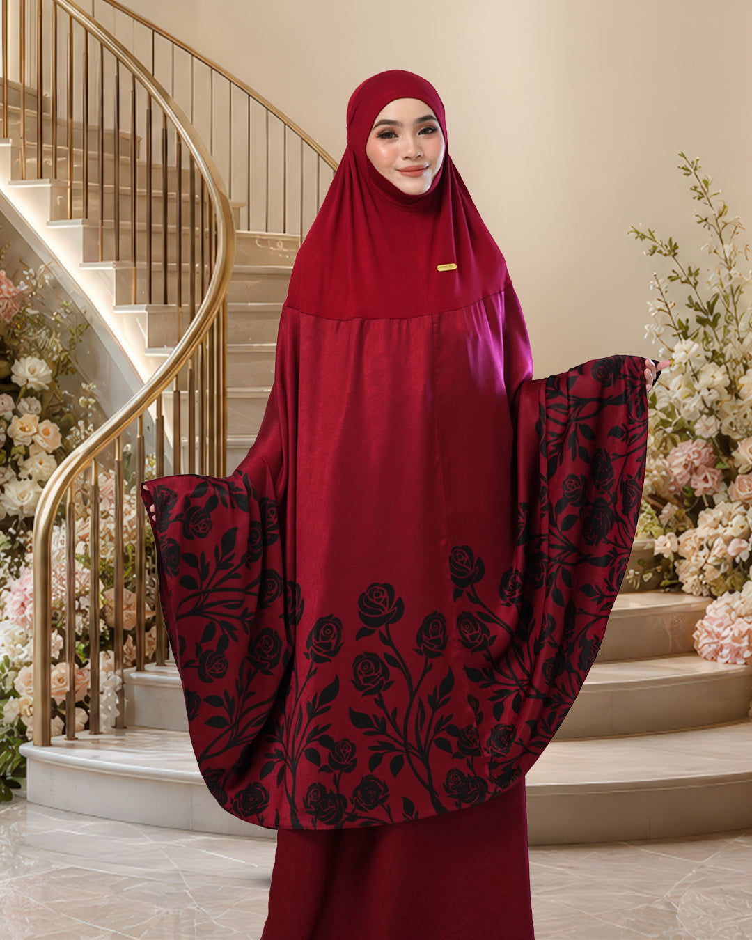 ALYA MARDHIAH IN DARK CHERRY