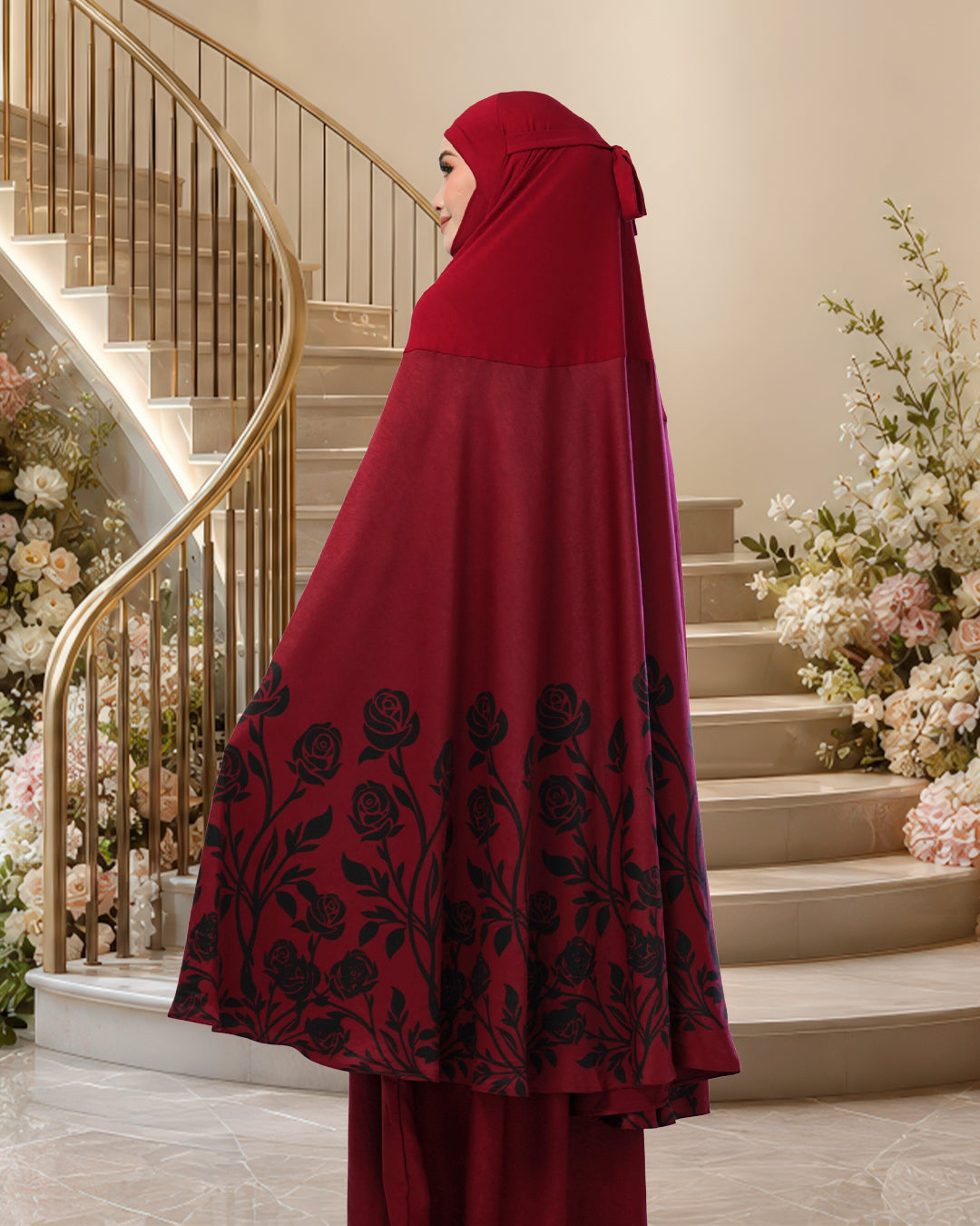 ALYA MARDHIAH IN DARK CHERRY