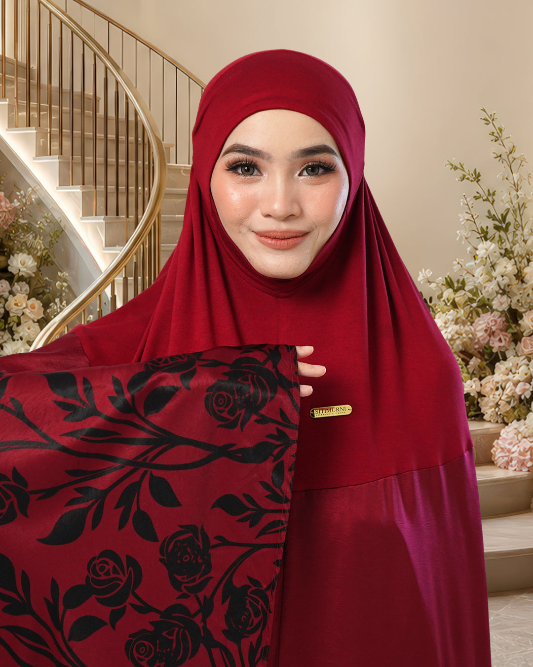 ALYA MARDHIAH IN DARK CHERRY
