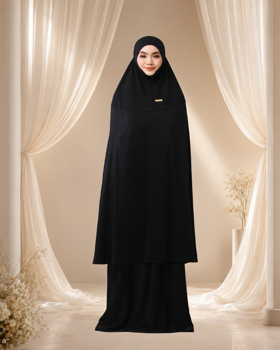 ALWANI IN LEATHER BLACK