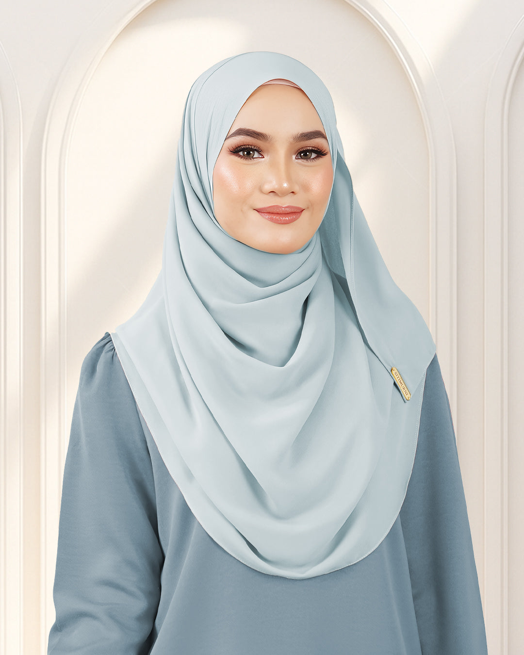 NUFA PLAIN DUBAI IN LIGHT BLUE
