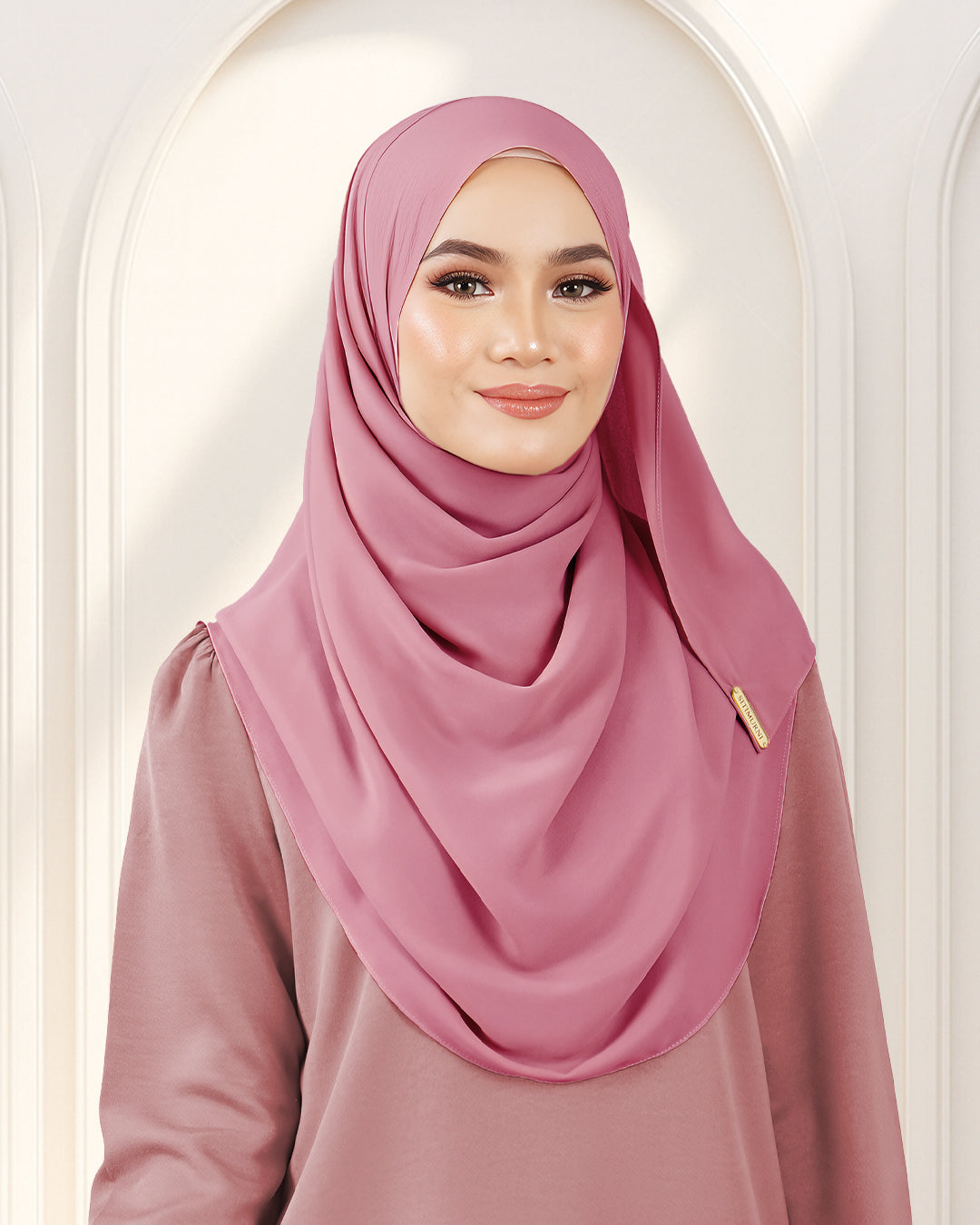 NUFA PLAIN DUBAI IN MAGENTA PINK