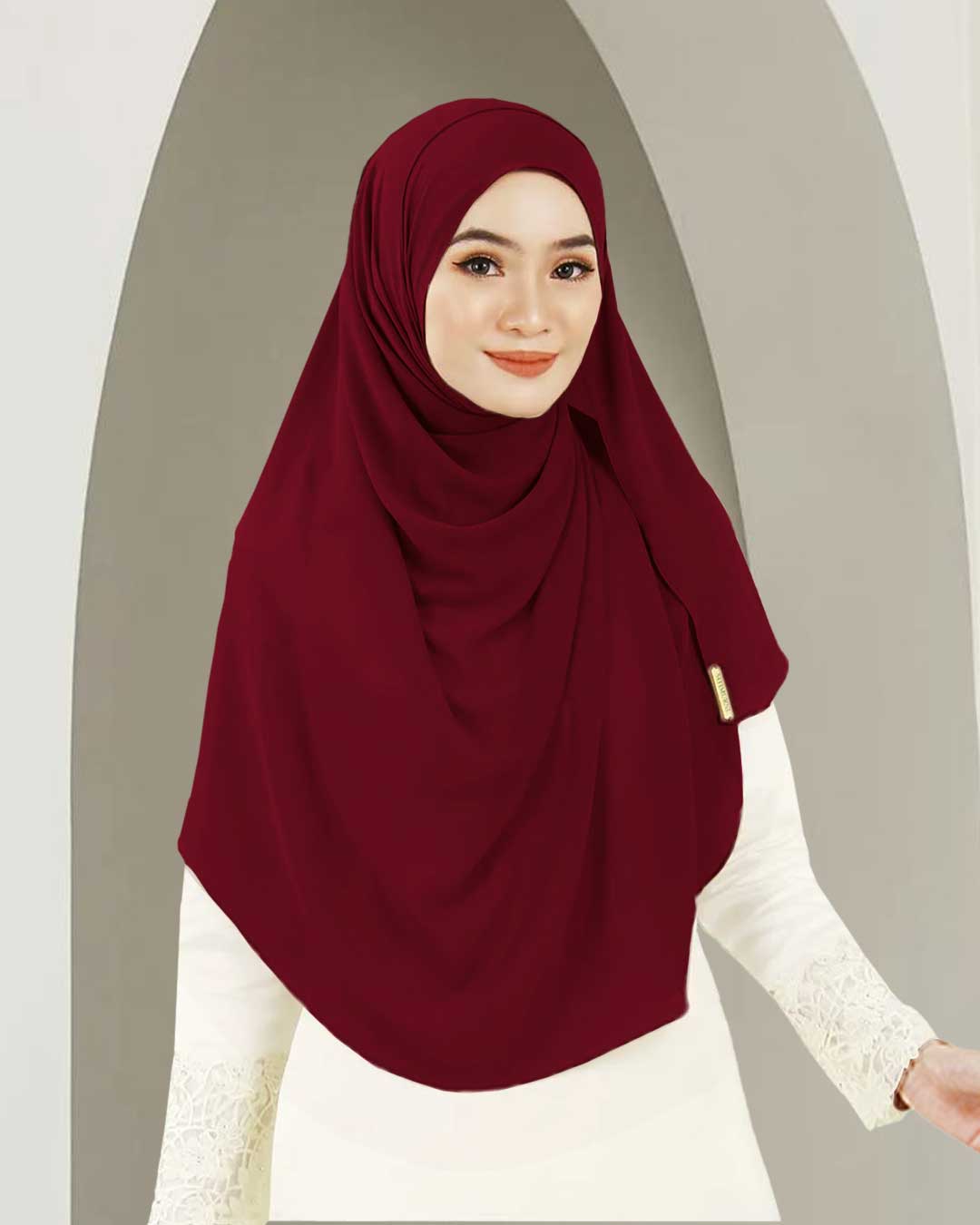 NUFA ALLURA DUBAI IN DEEP MAROON