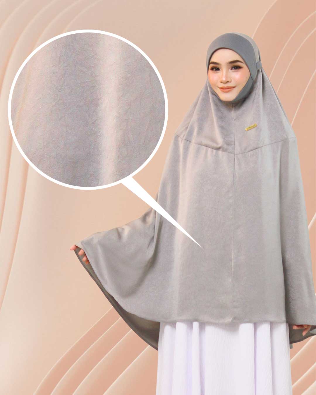 NUR HUMAIRAH IN CHROME GREY