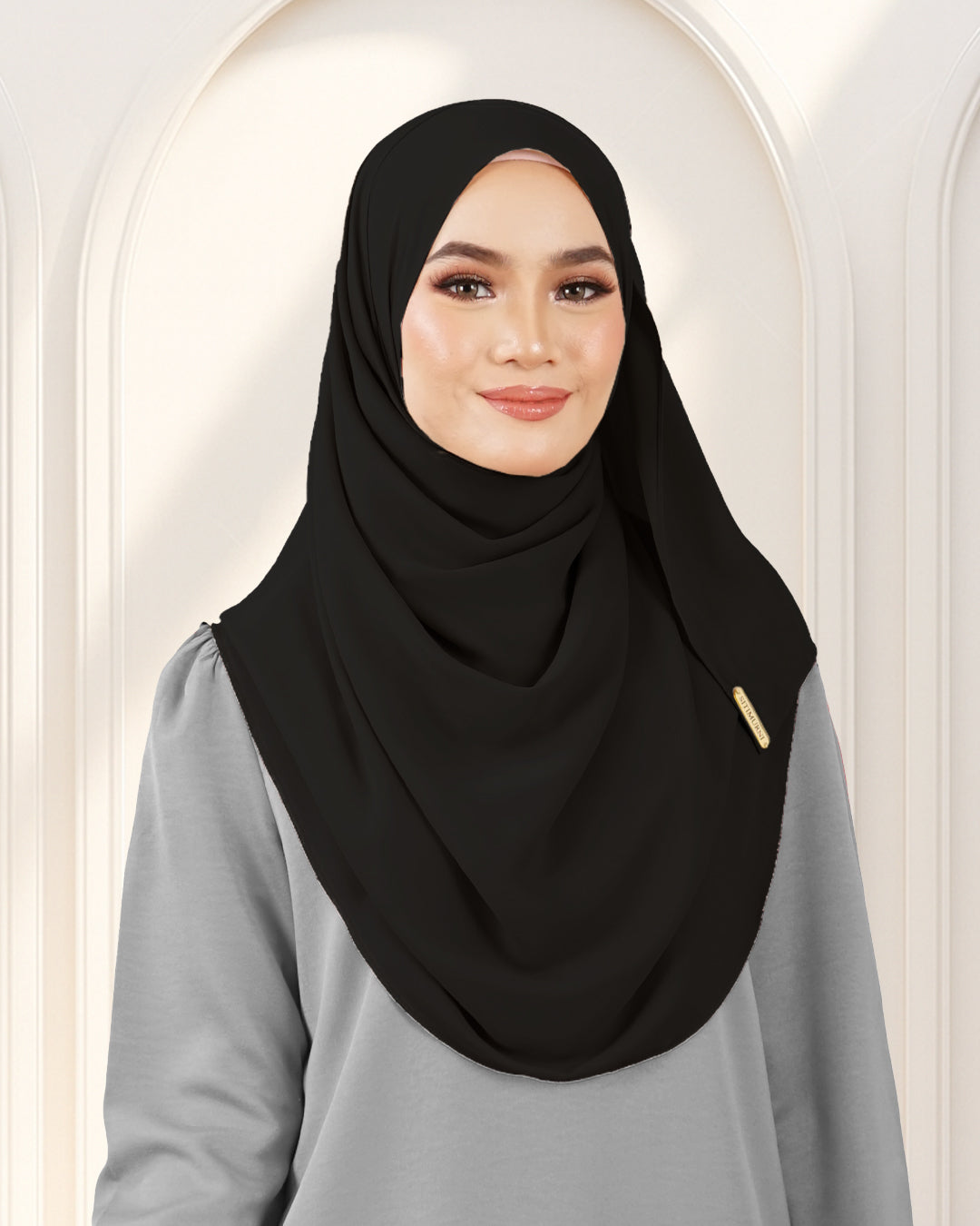 NUFA PLAIN DUBAI IN BLACK
