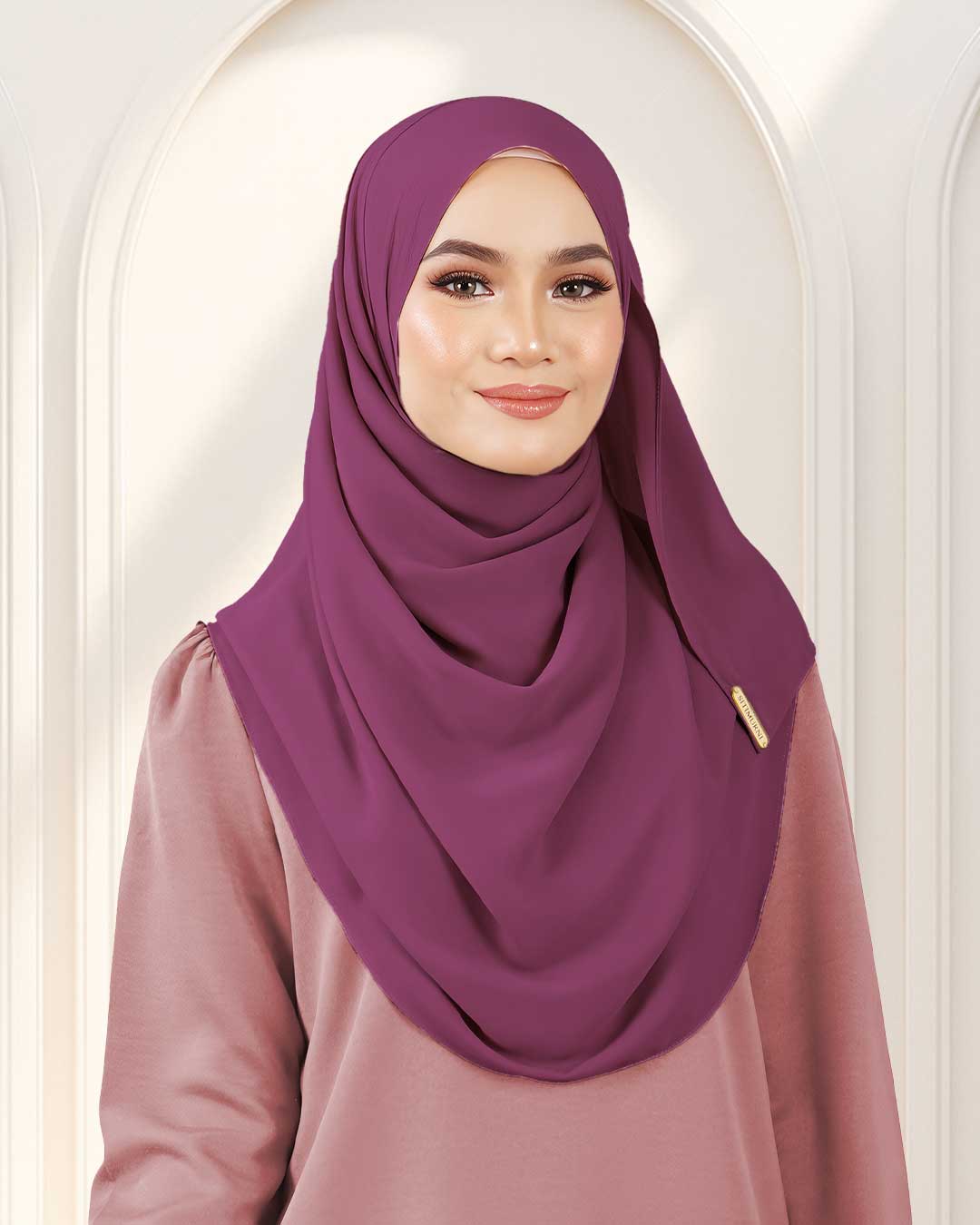 NUFA PLAIN DUBAI IN MAGENTA