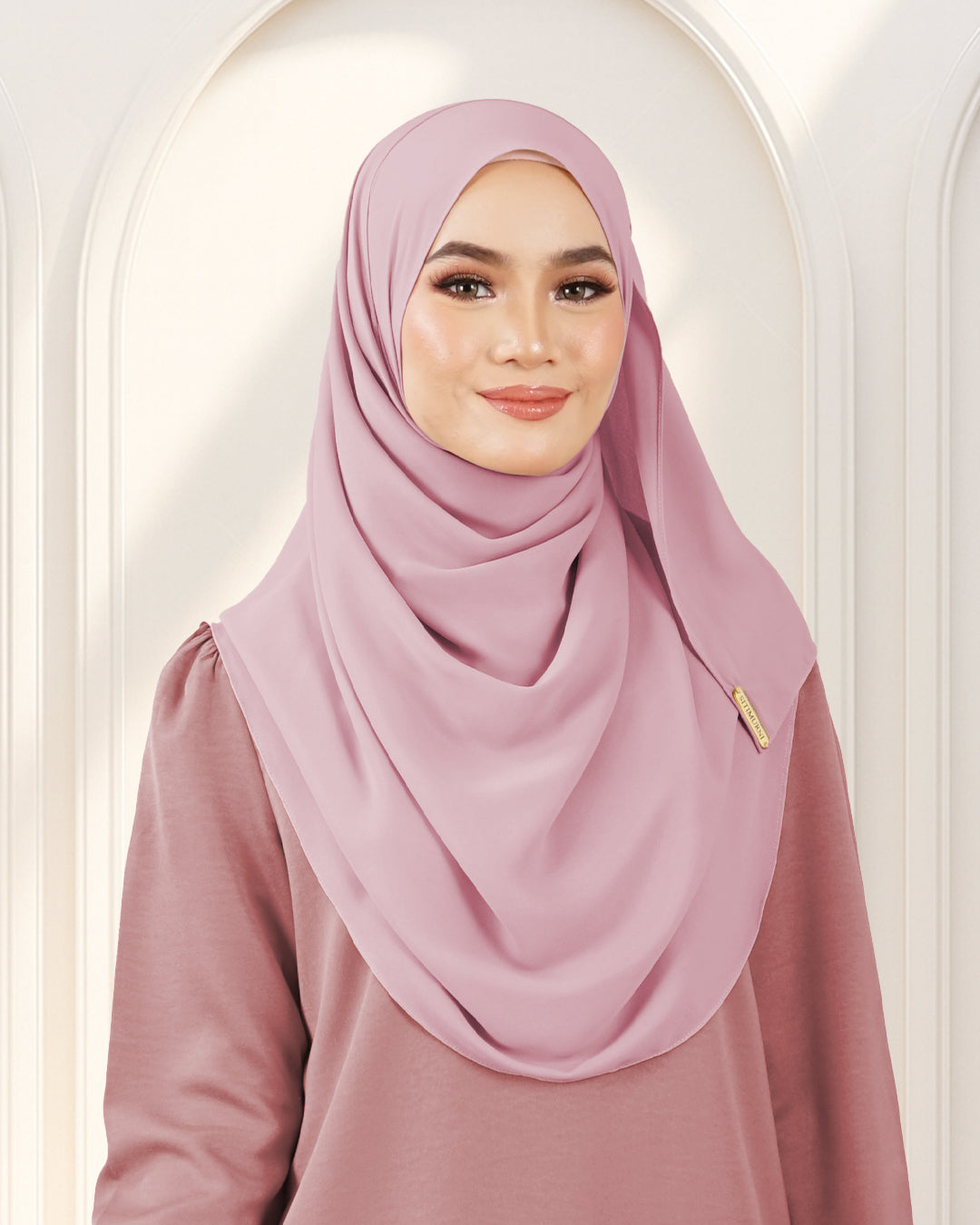 NUFA PLAIN DUBAI IN ROSE PINK
