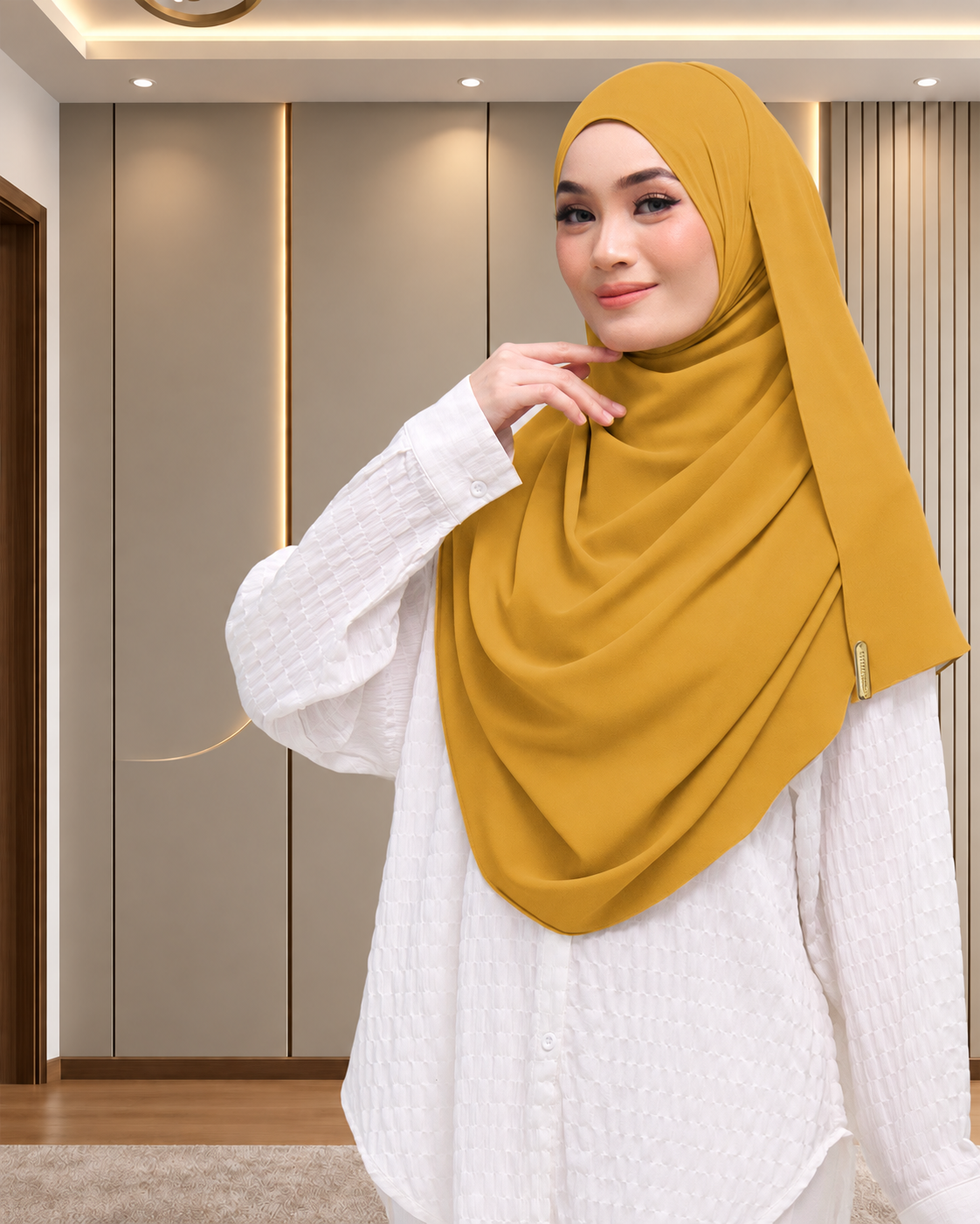 NUFA ALLURA DUBAI IN WARM  MUSTARD