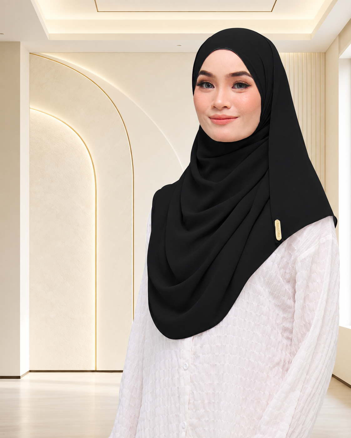 NUFA PLAIN DUBAI IN BLACK