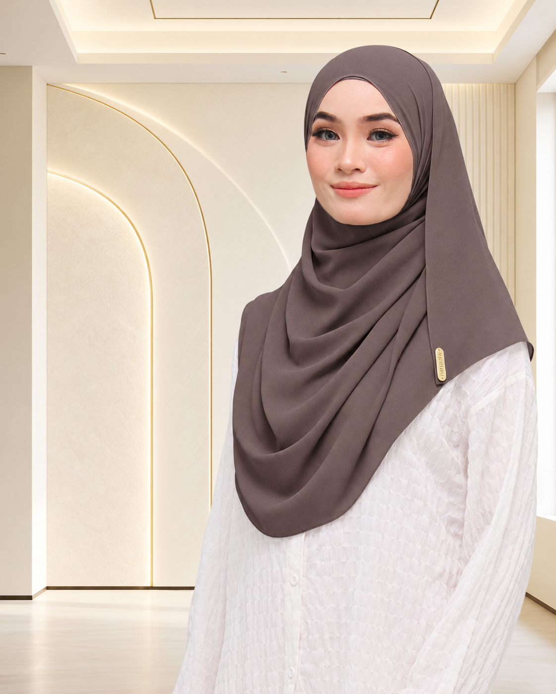 NUFA PLAIN DUBAI IN DARK VIOLET