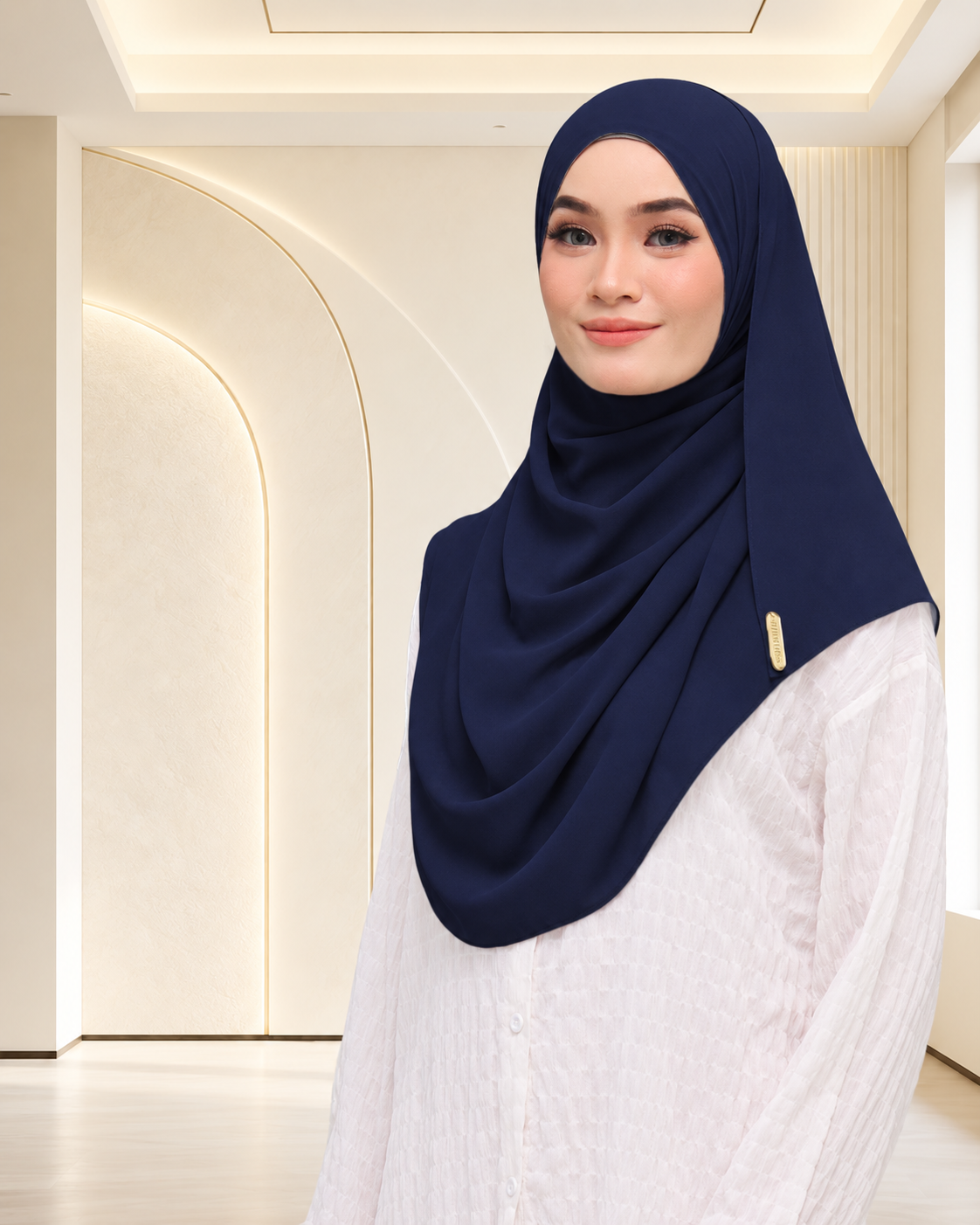 NUFA PLAIN DUBAI IN DENIM