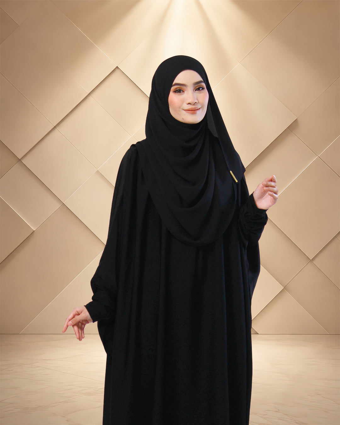 JUBAH BIDADARI IN ONYX BLACK