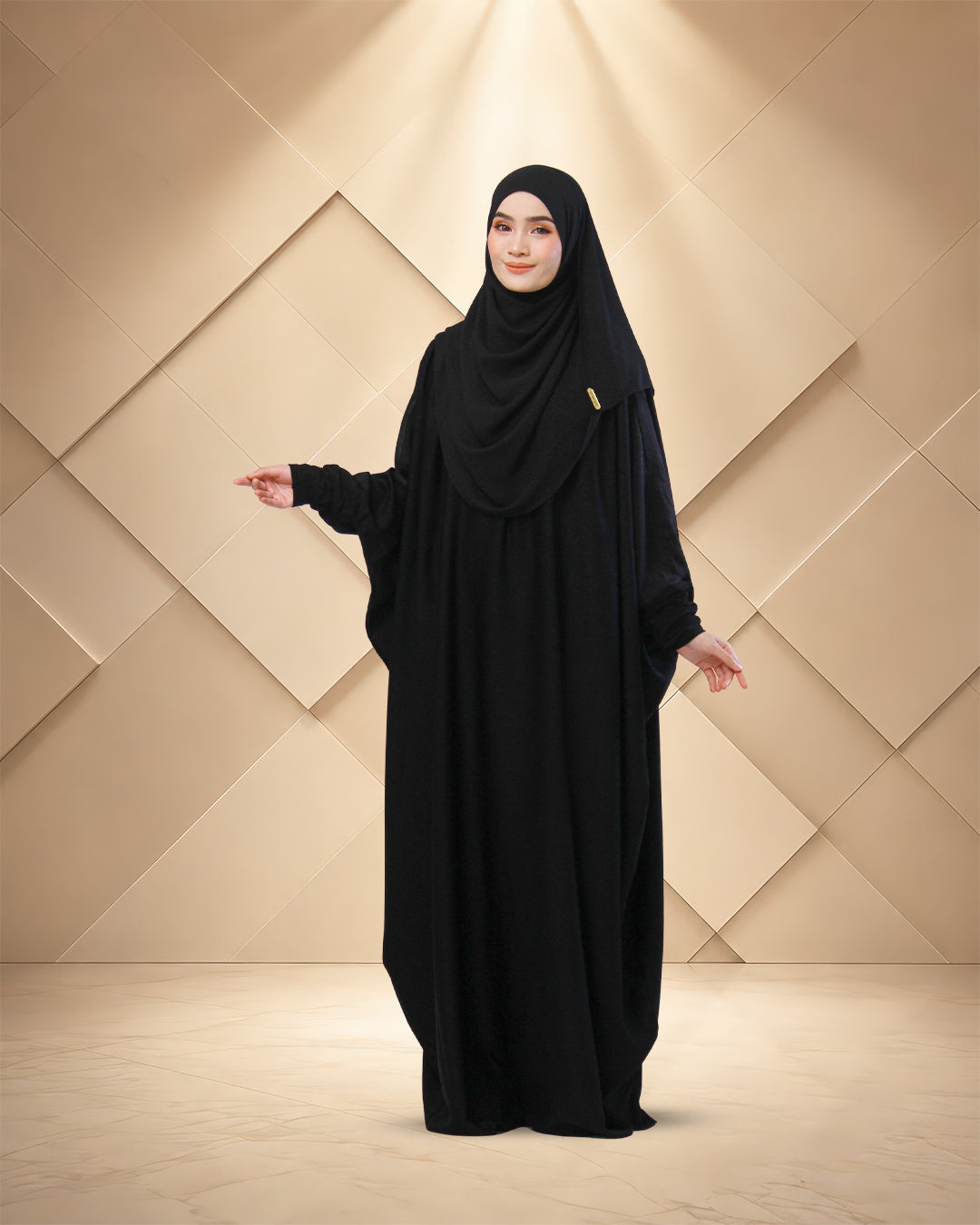 JUBAH BIDADARI IN ONYX BLACK