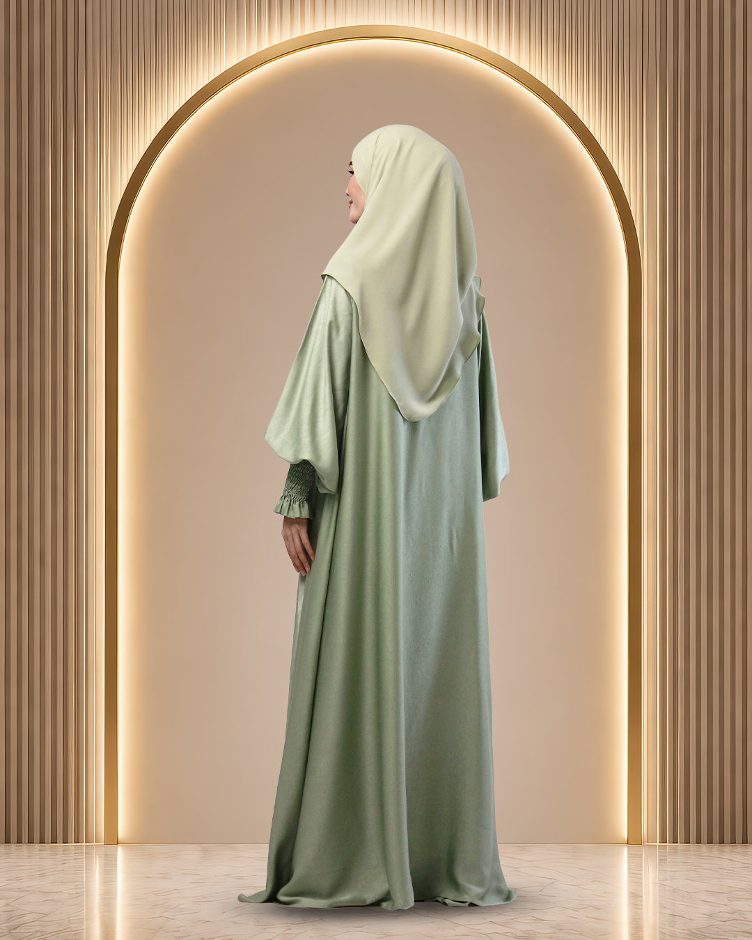 JUBAH QUEEN RAUDHAH IN LUXURY GREEN