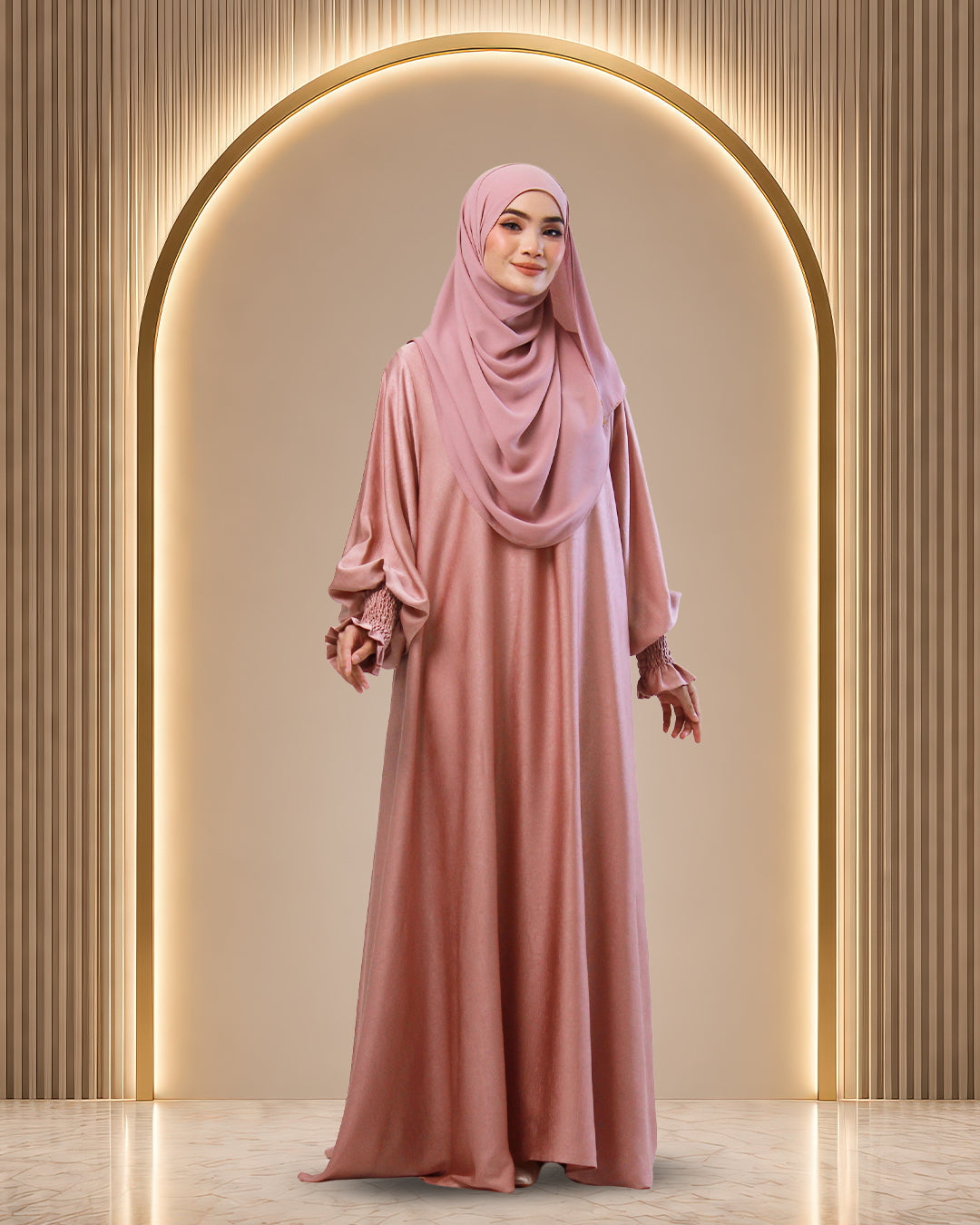 JUBAH QUEEN RAUDHAH IN LUXURY ROSE