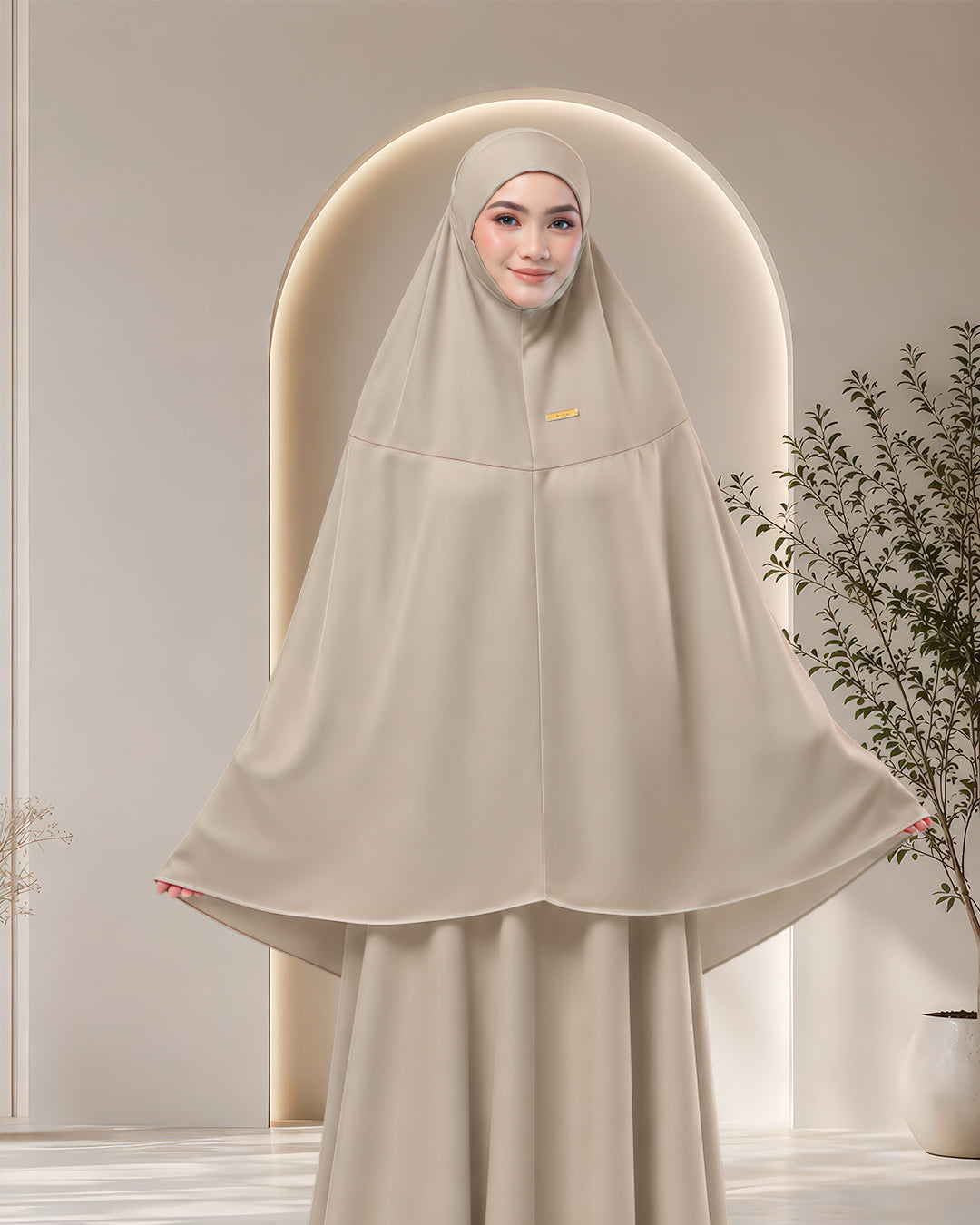 NUR UMRA IN SMOKE KHAKI