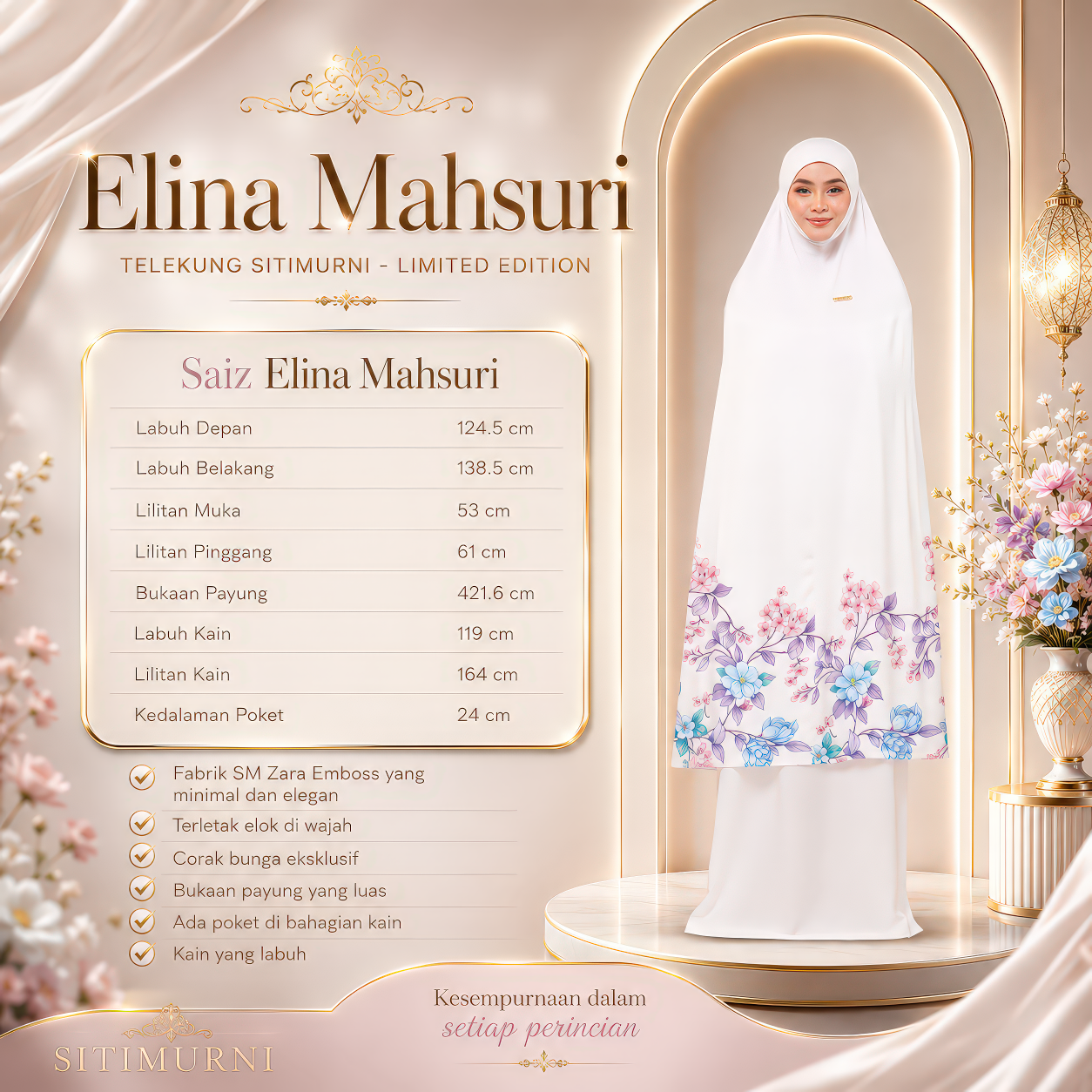 ELINA MAHSURI IN WHITE