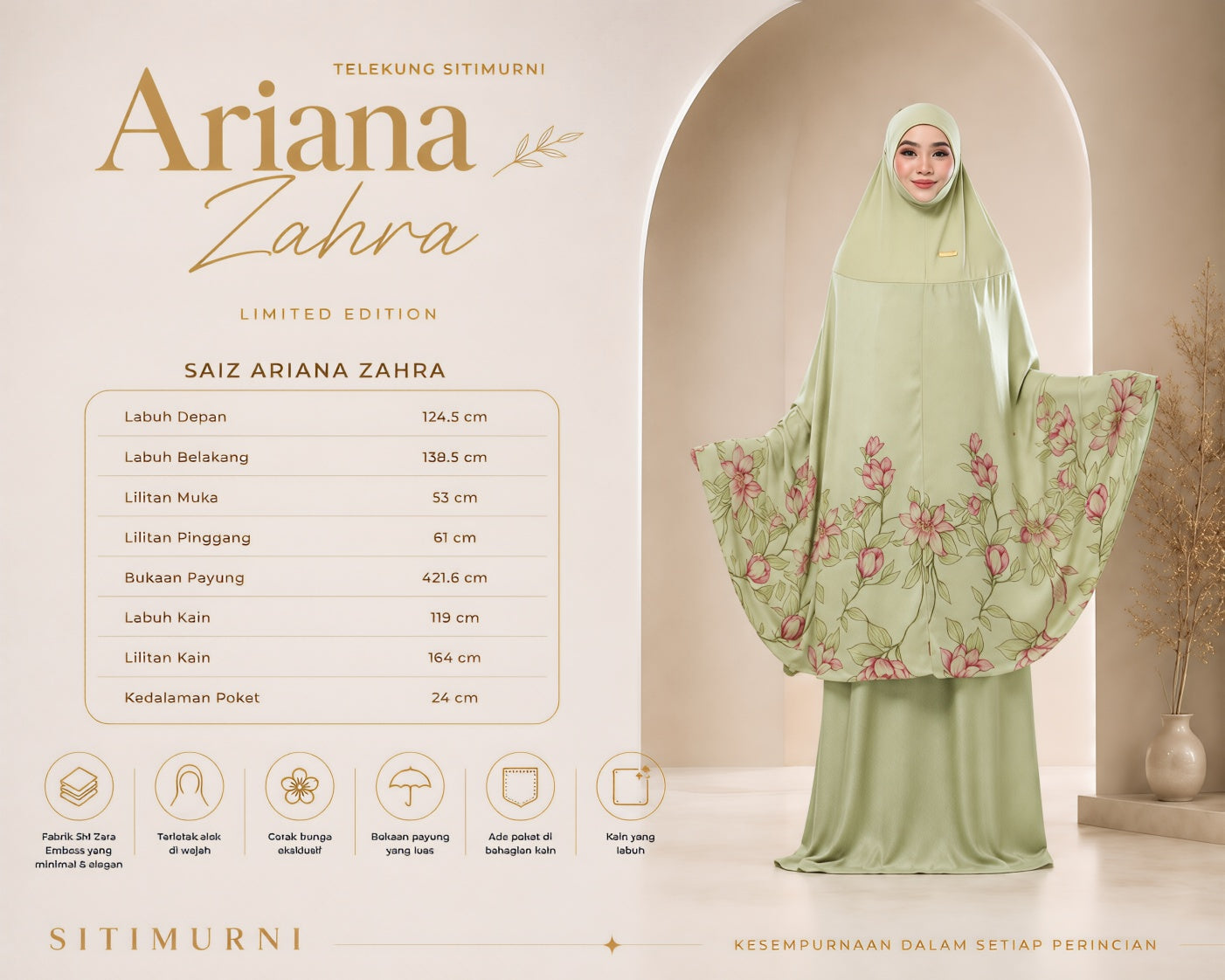 ARIANA ZAHRA IN GREEN