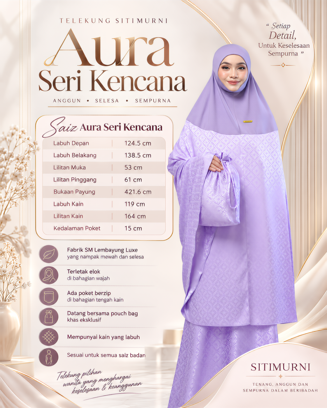 AURA SERI KENCANA IN BURGUNDY