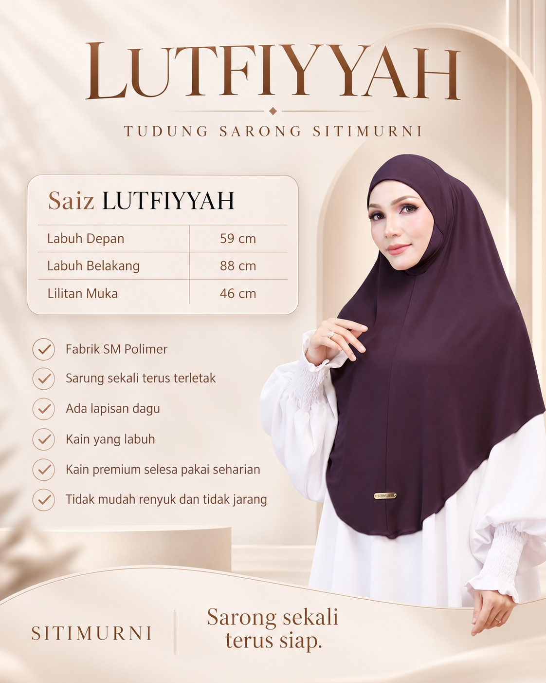 LUTFIYYAH IN SOFT PLUM