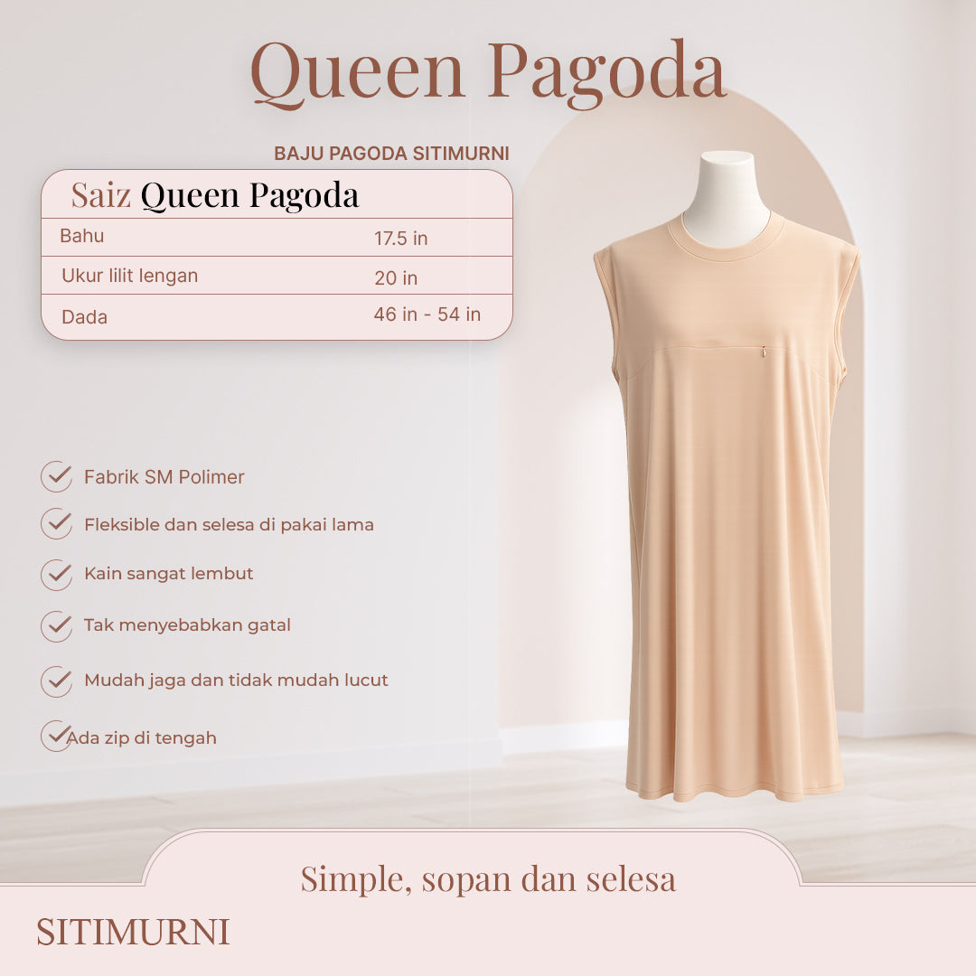QUEEN PAGODA IN BLACK