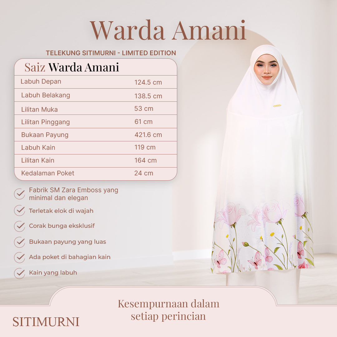 WARDA AMANI IN WHITE
