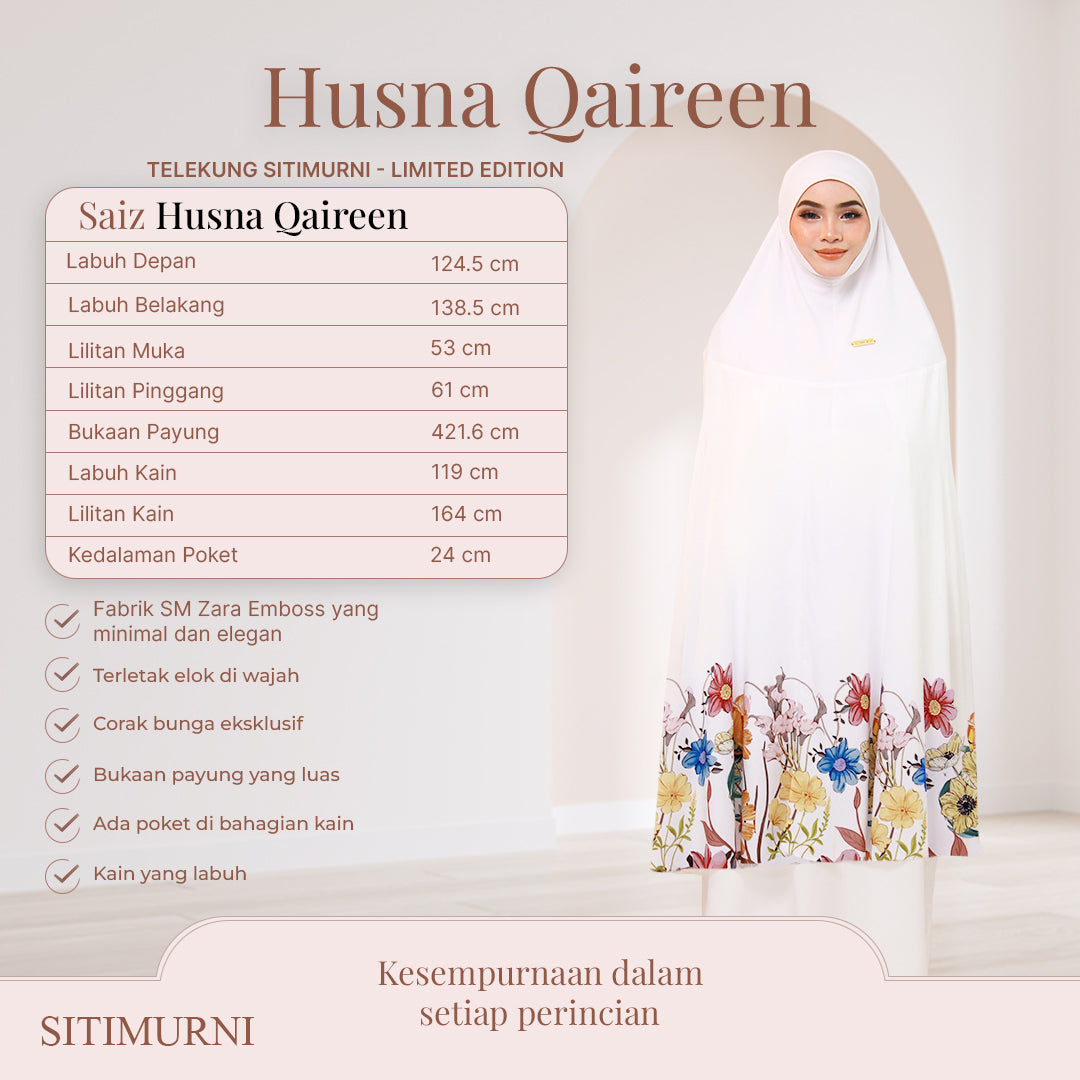 HUSNA QAIREEN IN WHITE