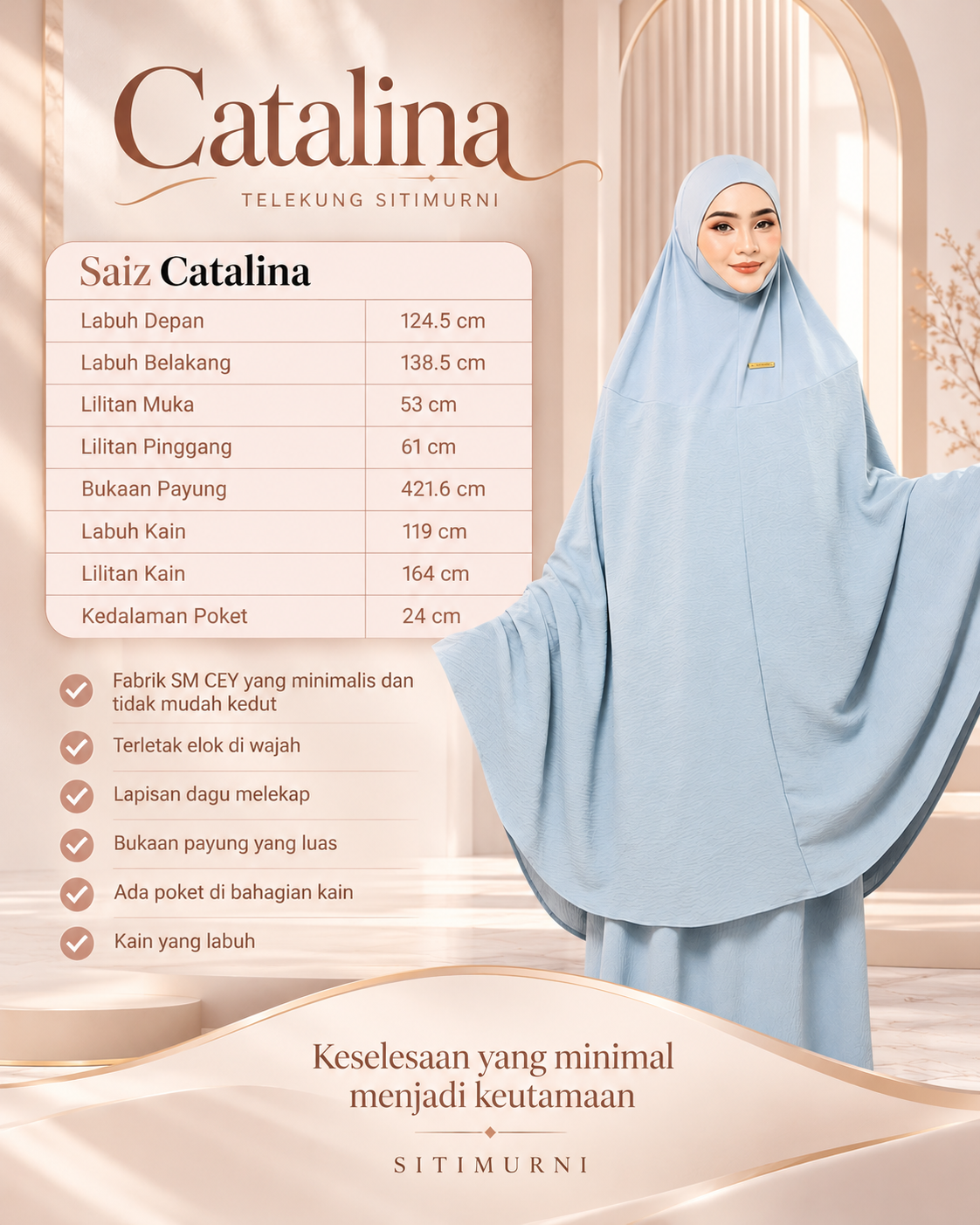 CATALINA IN ANTIQUE ROSE