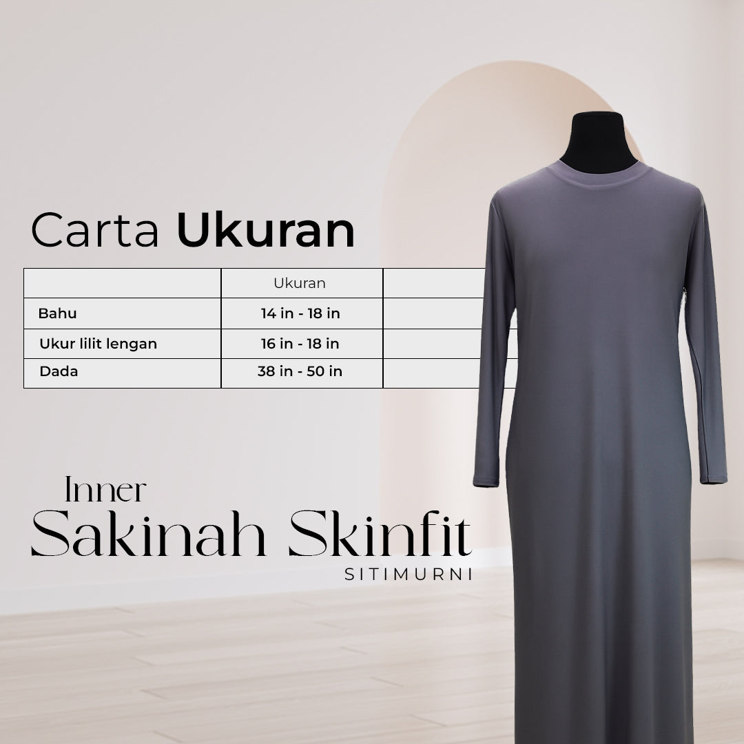 SAKINAH SKINFIT IN CRIMSON BURGUNDY