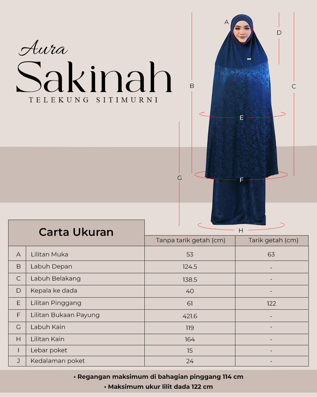 AURA SAKINAH IN DARK TEAL