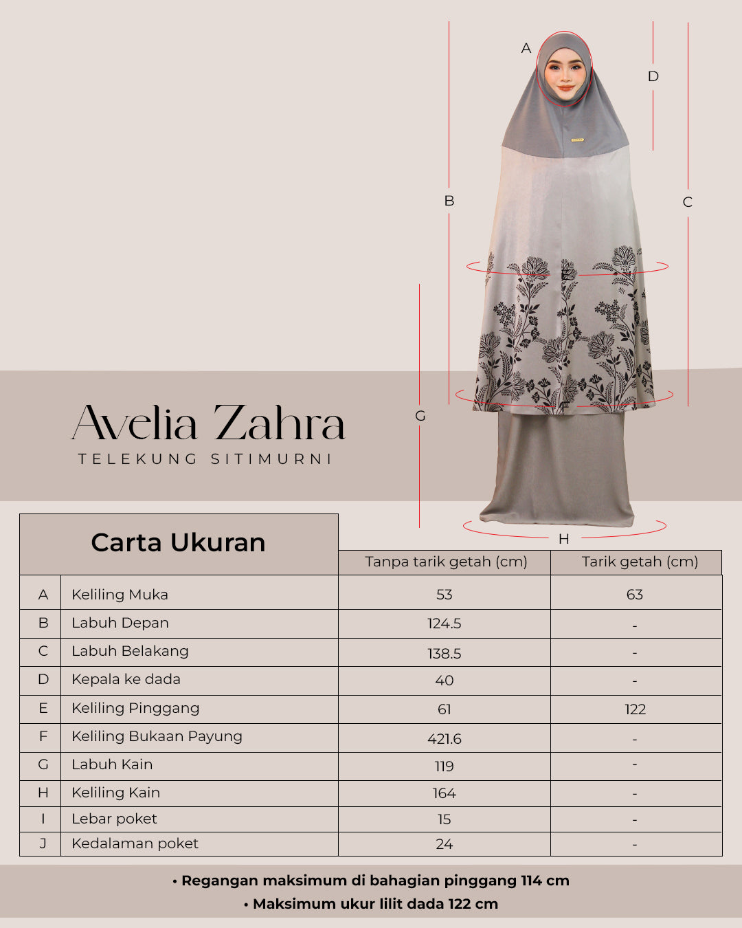 AVELIA ZAHRA IN GREY