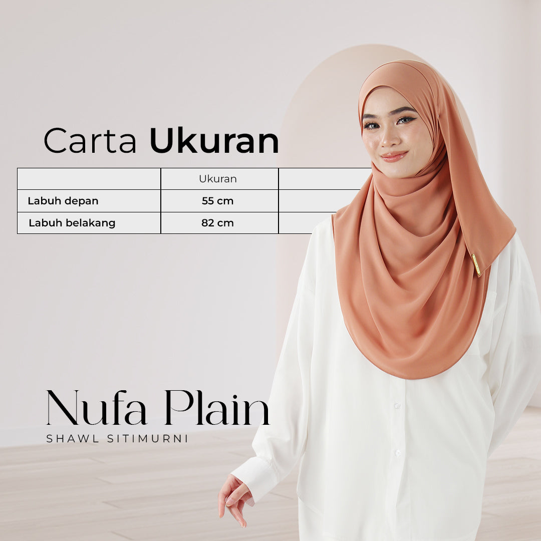 NUFA PLAIN DUBAI IN ASH BLUE