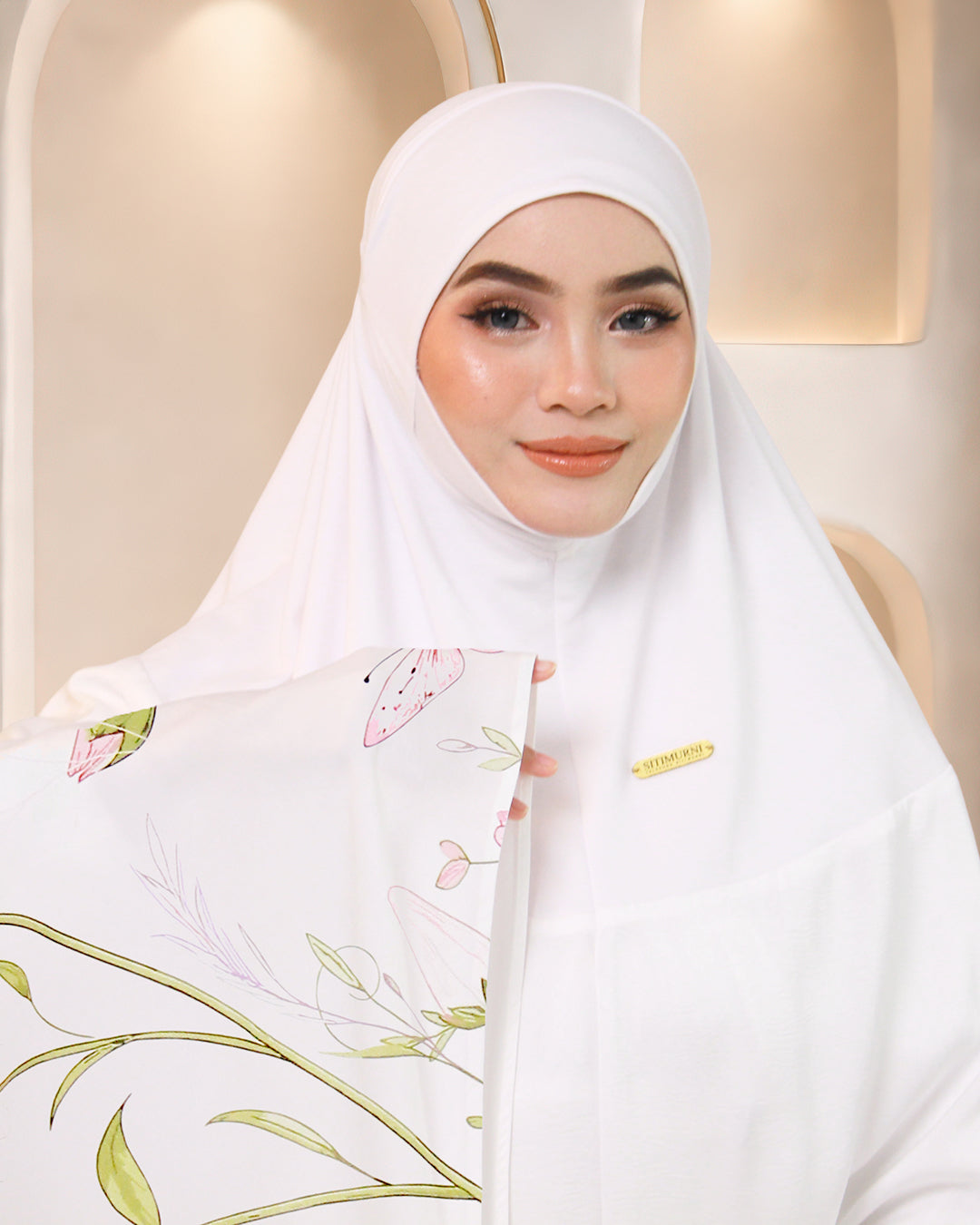 WARDA AMANI IN WHITE