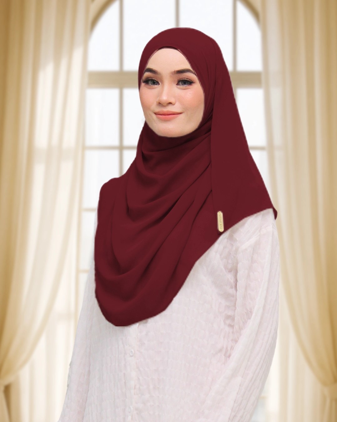 NUFA PLAIN IN DARK MAROON